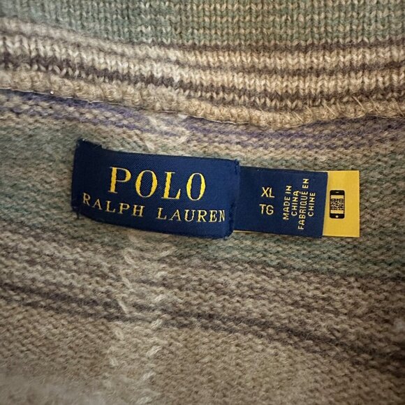 Polo Ralph Lauren Wool Shawl Collar Coatigan Womens Size XL Sweater Coat Pockets - Picture 8 of 12